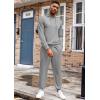 image:imageCOOFANDY Mens Tracksuit 2 Piece Hoodie Athletic Sweatsuits Casual Jogging Suit SetsGrey