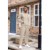 image:imageCOOFANDY Mens Tracksuit 2 Piece Hoodie Athletic Sweatsuits Casual Jogging Suit SetsKhaki