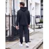 image:imageCOOFANDY Mens Tracksuit 2 Piece Hoodie Sweatsuit Sets Casual Athletic Jogging Suits Waffle Plaid Jacquard OutfitsNavy Blue