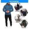 image:imageCOOFANDY Mens Tracksuit 2 Piece Hoodie Sweatsuit Sets Casual Jogging Athletic SuitsGray Blue Black