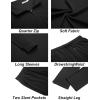 image:imageCOOFANDY Mens Tracksuits 2 Piece Casual Athletic Sweatsuit Quarter Zip Pullover Long Sleeve Running Sport OutfitsBlack
