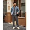 image:imageCOOFANDY Mens Tracksuits 2 Piece Casual Athletic Sweatsuit Quarter Zip Pullover Long Sleeve Running Sport OutfitsDark Grey