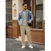 image:imageCOOFANDY Mens Tracksuits 2 Piece Casual Athletic Sweatsuit Quarter Zip Pullover Long Sleeve Running Sport OutfitsLight Khaki