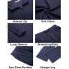 image:imageCOOFANDY Mens Tracksuits 2 Piece Casual Athletic Sweatsuit Quarter Zip Pullover Long Sleeve Running Sport OutfitsNavy Blue