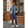 image:imageCOOFANDY Mens Tracksuits 2 Piece Casual Athletic Sweatsuit Quarter Zip Pullover Long Sleeve Running Sport OutfitsNavy Blue