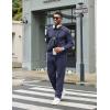 image:imageCOOFANDY Mens Tracksuits 2 Piece Casual Athletic Sweatsuit Quarter Zip Pullover Long Sleeve Running Sport OutfitsNavy Blue
