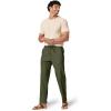 image:imageCOOFANDY Mens Cotton Linen Pants Loose Fit Casual Drawstring Dress Pants Beach Summer Lightweight TrousersOlive Green
