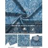 image:imageCOOFANDY Mens Hawaiian Shirt Short Sleeve Floral Button Down Shirts Tropical Holiday Beach ShirtsBlue White Leaves