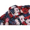 image:imageCOOFANDY Mens Hawaiian Shirts Short Sleeve Casual Button Down Tropical Beach ShirtWine Red  Black