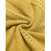 image:imageCOOFANDY Mens Knit Shirts Short Sleeve Button Down Polo Shirt Fashion Casual Summer Beach ShirtsClassic Yellow  White