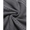 image:imageCOOFANDY Mens Knit Shirts Short Sleeve Button Down Polo Shirt Fashion Casual Summer Beach ShirtsDark Grey