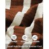 image:imageCOOFANDY Mens Knit Shirts Short Sleeve Button Down Polo Shirt Striped Casual Summer Beach ShirtsCaramel  Beige