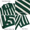 image:imageCOOFANDY Mens Knit Shirts Short Sleeve Button Down Polo Shirt Striped Casual Summer Beach ShirtsGreen  Beige