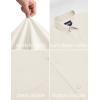 image:imageCOOFANDY Mens Stretch Dress Shirts Short Sleeve Casual Button Down Shirts with PocketCream