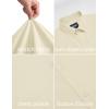 image:imageCOOFANDY Mens Stretch Dress Shirts Short Sleeve Casual Button Down Shirts with PocketLight Khaki