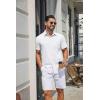 image:imageCOOFANDY Mens Stretch Dress Shirts Short Sleeve Casual Button Down Shirts with PocketWhite