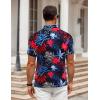 image:imageCOOFANDY Mens Polo Shirt Golf Quick Dry Performance Short Sleeve Moisture Wicking Athletic Polo Collared Tennis TShirtColorful Tropical Leaves