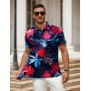 image:imageCOOFANDY Mens Polo Shirt Golf Quick Dry Performance Short Sleeve Moisture Wicking Athletic Polo Collared Tennis TShirtColorful Tropical Leaves