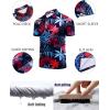 image:imageCOOFANDY Mens Polo Shirt Golf Quick Dry Performance Short Sleeve Moisture Wicking Athletic Polo Collared Tennis TShirtColorful Tropical Leaves