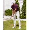image:imageCOOFANDY Mens Polo Shirt Golf Quick Dry Performance Short Sleeve Moisture Wicking Athletic Polo Collared Tennis TShirtCrimson Red