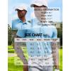 image:imageCOOFANDY Mens Polo Shirt Golf Quick Dry Performance Short Sleeve Moisture Wicking Athletic Polo Collared Tennis TShirtGreen Palm Leaves