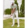 image:imageCOOFANDY Mens Polo Shirt Golf Quick Dry Performance Short Sleeve Moisture Wicking Athletic Polo Collared Tennis TShirtGreen Palm Leaves