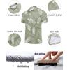 image:imageCOOFANDY Mens Polo Shirt Golf Quick Dry Performance Short Sleeve Moisture Wicking Athletic Polo Collared Tennis TShirtGreen Palm Leaves