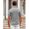 image:imageCOOFANDY Mens Polo Shirt Golf Quick Dry Performance Short Sleeve Moisture Wicking Athletic Polo Collared Tennis TShirtLight Gray