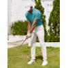image:imageCOOFANDY Mens Polo Shirt Golf Quick Dry Performance Short Sleeve Moisture Wicking Athletic Polo Collared Tennis TShirtTeal Green