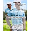 image:imageCOOFANDY Mens Polo Shirt Golf Quick Dry Performance Short Sleeve Moisture Wicking Athletic Polo Collared Tennis TShirtWhite Paint Splatter