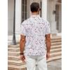 image:imageCOOFANDY Mens Polo Shirt Golf Quick Dry Performance Short Sleeve Moisture Wicking Athletic Polo Collared Tennis TShirtWhite Paint Splatter