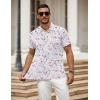 image:imageCOOFANDY Mens Polo Shirt Golf Quick Dry Performance Short Sleeve Moisture Wicking Athletic Polo Collared Tennis TShirtWhite Paint Splatter
