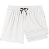 image:imageCOOFANDY Men Swim Trunk with Compression Liner 2 in 1 Swimwear Bathing Suit Quick Dry Board ShortZ White