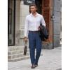 image:imageCOOFANDY Mens Dress Pants Classic Fit Flat Front Suit Pants Expandable Waist Straight Dress SlacksBlue