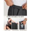 image:imageCOOFANDY Mens Dress Pants Classic Fit Flat Front Suit Pants Expandable Waist Straight Dress SlacksDark Grey