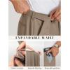 image:imageCOOFANDY Mens Dress Pants Classic Fit Flat Front Suit Pants Expandable Waist Straight Dress SlacksKhaki