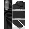 image:imageCOOFANDY Mens Dress Shirt Solid Long Sleeve Wrinkle Free Formal Shirt Business Button Down Shirts with PocketBlack