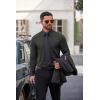 image:imageCOOFANDY Mens Dress Shirt Solid Long Sleeve Wrinkle Free Formal Shirt Business Button Down Shirts with PocketBlack
