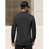 image:imageCOOFANDY Mens Dress Shirt Solid Long Sleeve Wrinkle Free Formal Shirt Business Button Down Shirts with PocketBlack