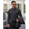image:imageCOOFANDY Mens Dress Shirt Solid Long Sleeve Wrinkle Free Formal Shirt Business Button Down Shirts with PocketBlack