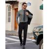 image:imageCOOFANDY Mens Dress Shirt Solid Long Sleeve Wrinkle Free Formal Shirt Business Button Down Shirts with PocketDark Grey