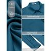 image:imageCOOFANDY Mens Dress Shirt Solid Long Sleeve Wrinkle Free Formal Shirt Business Button Down Shirts with PocketLake Blue