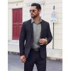 image:imageCOOFANDY Mens Dress Shirt Solid Long Sleeve Wrinkle Free Formal Shirt Business Button Down Shirts with PocketLight Grey