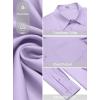 image:imageCOOFANDY Mens Dress Shirt Solid Long Sleeve Wrinkle Free Formal Shirt Business Button Down Shirts with PocketLight Purple