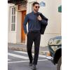 image:imageCOOFANDY Mens Dress Shirt Solid Long Sleeve Wrinkle Free Formal Shirt Business Button Down Shirts with PocketNavy Blue