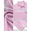 image:imageCOOFANDY Mens Dress Shirt Solid Long Sleeve Wrinkle Free Formal Shirt Business Button Down Shirts with PocketPink