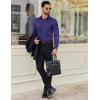 image:imageCOOFANDY Mens Dress Shirt Solid Long Sleeve Wrinkle Free Formal Shirt Business Button Down Shirts with PocketPurple