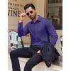 image:imageCOOFANDY Mens Dress Shirt Solid Long Sleeve Wrinkle Free Formal Shirt Business Button Down Shirts with PocketPurple