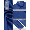 image:imageCOOFANDY Mens Dress Shirt Solid Long Sleeve Wrinkle Free Formal Shirt Business Button Down Shirts with PocketSky Blue