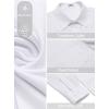 image:imageCOOFANDY Mens Dress Shirt Solid Long Sleeve Wrinkle Free Formal Shirt Business Button Down Shirts with PocketWhite